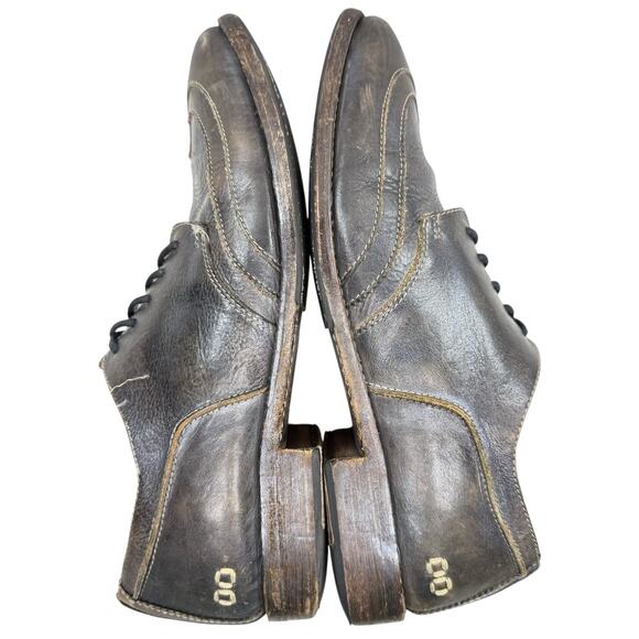Bed Stu Men's Basalt Derby Wingtip Gray Brown Leather Mens Size 11 - Picture 8 of 12